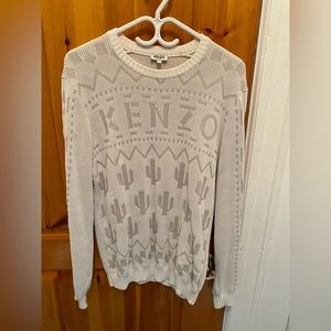 Kenzo white knit sweater